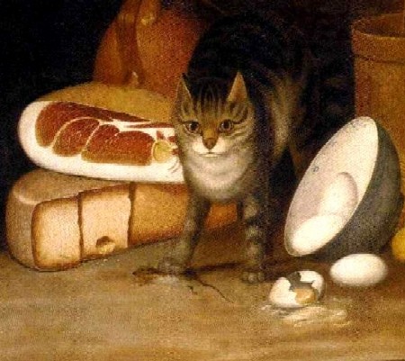 Cat with Mouse by Cheese